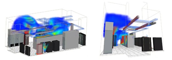 Figure 1 - CFD Analysis of a Switch Room