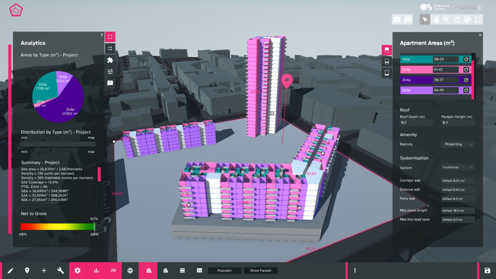 PRiSM residential housing design app by Bryden Wood. PMH Technology, Modern Methods of Construction