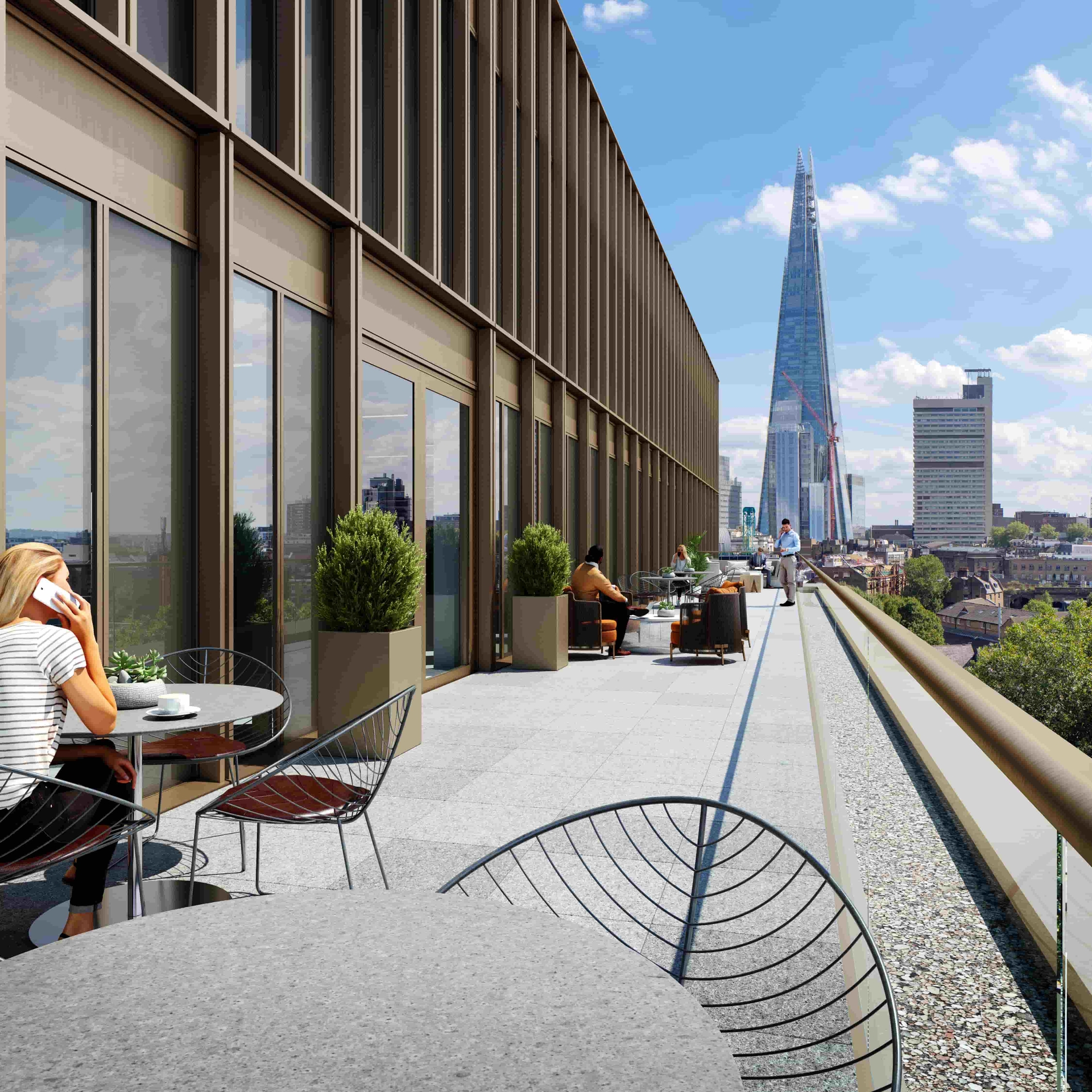 Bronze Terrace, The Forge, London. P-DfMA design by Bryden Wood