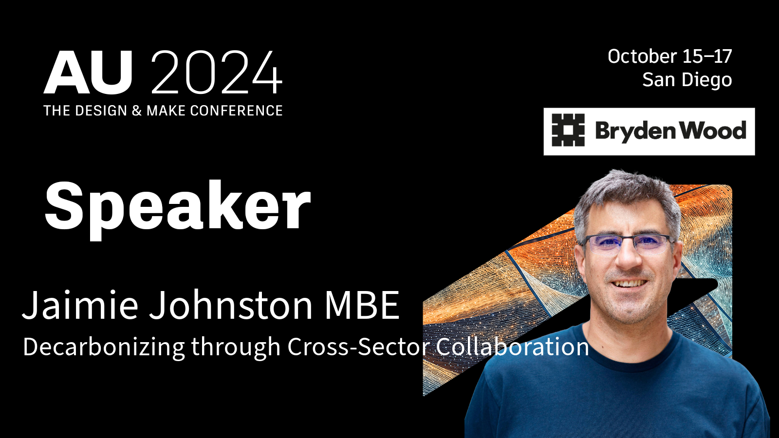 Decarbonising through cross sector collaboration | Jaimie Johnston | Autodesk University | Artwork