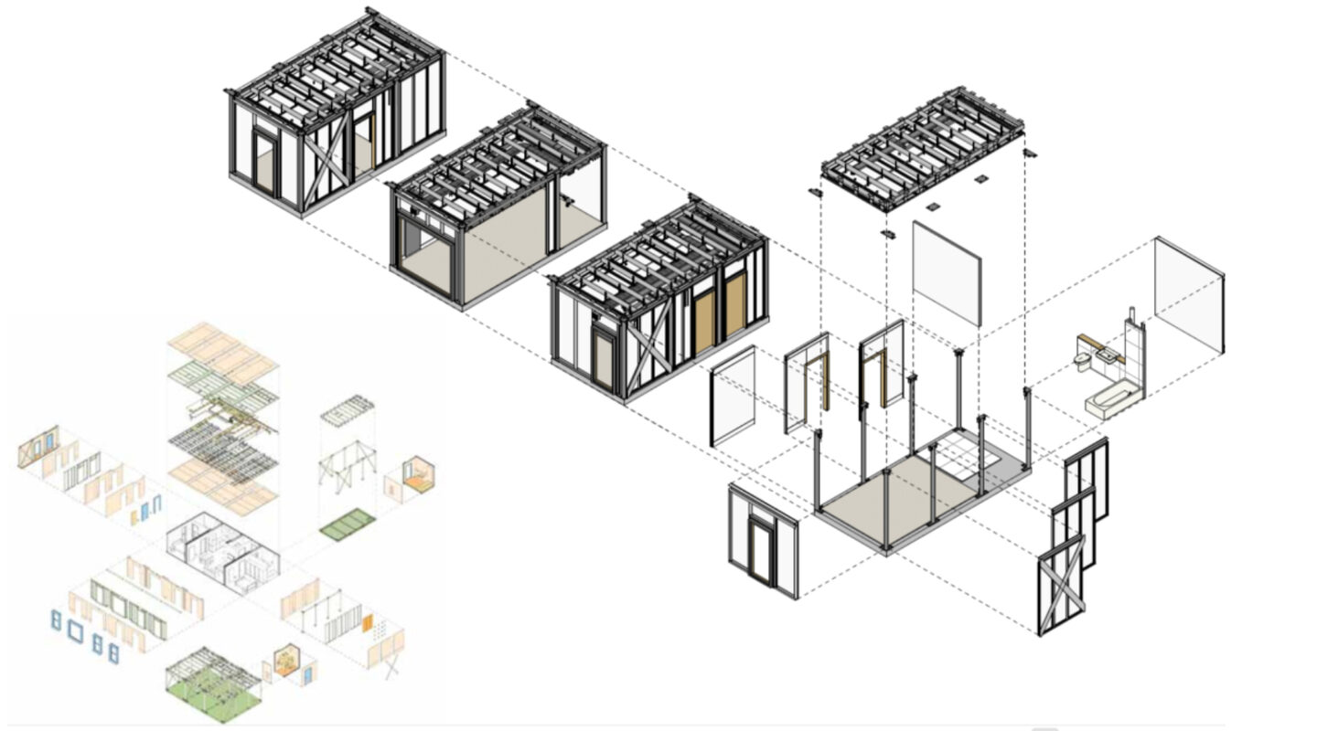 Modular construction diagram