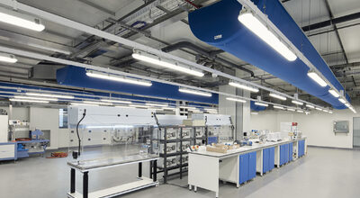 Interior of laboratory design project by Bryden Wood