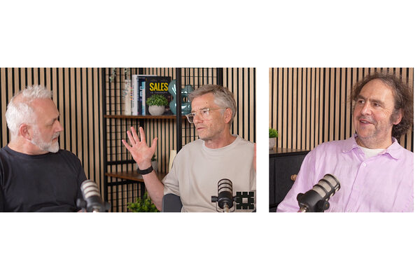Navigating the energy debate Bryden Wood podcast cover with Adrian La Porta, Martin Wood and John Dyson