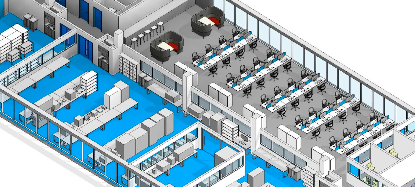 3D View of Bryden Wood Laboratory Design Project
