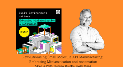 Revolutionising Small Molecule API Manufacturing Embracing Miniaturisation Automation with Adrian La Porta promo post