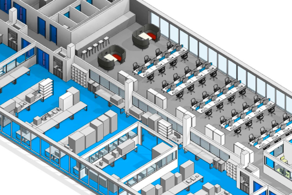 3D View of Bryden Wood Laboratory Design Project