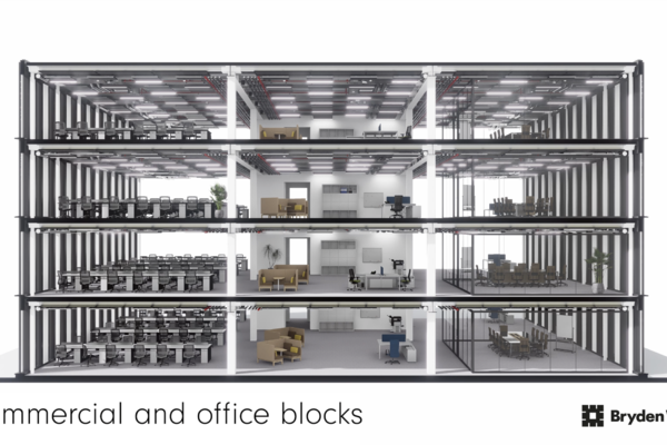 Thumbnail from Bryden Wood's video: P-DfMA in action - how platforms transform buildings from Homes to Hospitals.
